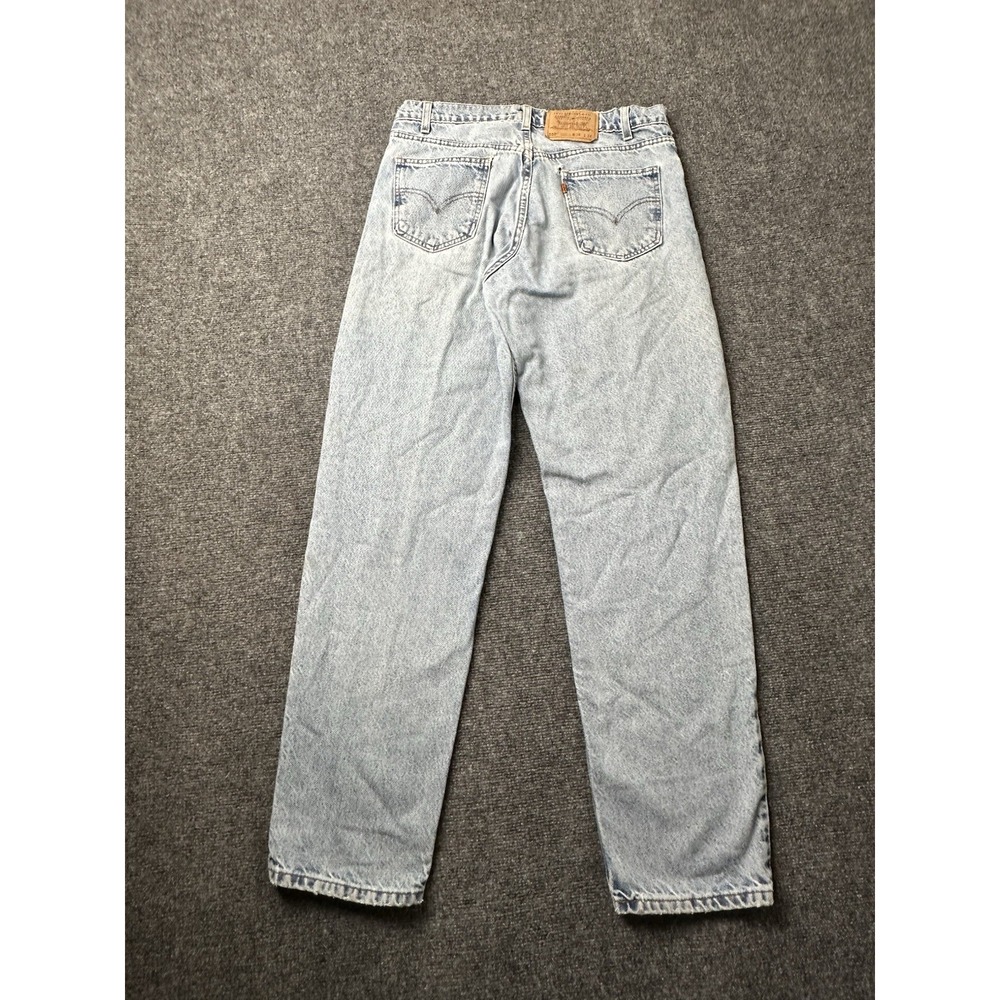 Mens Jeans 90s Levi's 550 Relaxed Fit Light Blue Puerto Rico Made, Size US 34x34